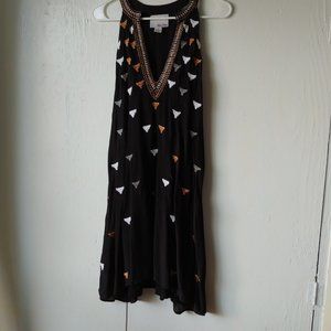 Chloe Oliver Black Embroidered Sleeveless Dress